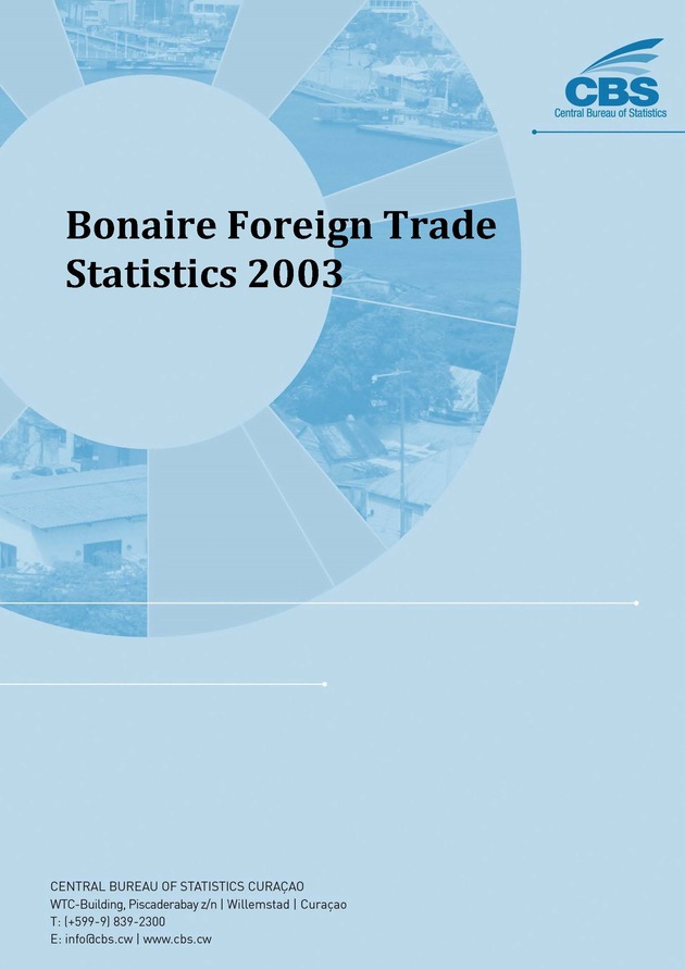 Bonaire Foreign Trade Statistics 2003